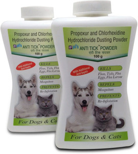 Pil Anti Tick Powder pack of 2x100gm 200 ml Pet Coat Cleanser