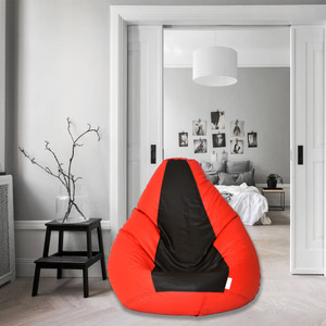 Flipkart Perfect Homes Studio XXXL Classic Black and Red Check Design Teardrop Bean Bag With Bean Filling Price in India Buy Flipkart Perfect Homes Studio XXXL Classic Black and Red Check