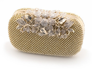 DIAMOND Party Gold Clutch golden Price in India Flipkart