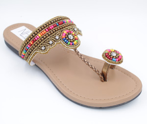 open toe flats under 300