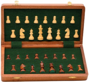 Luxury Rosewood & Maple Chess Pieces - Handmade Vintage Chess