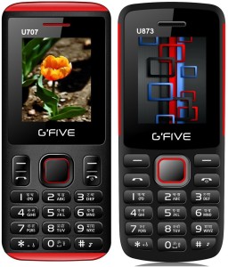 Gfive U707 & U873 Combo of Two mobiles(Black : Black)