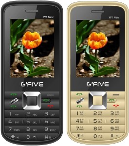 Gfive W1 New Combo of Two Mobiles(Black : Gold)