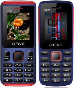 Gfive U707 & U873 Combo of Two mobiles(Blue : Blue)