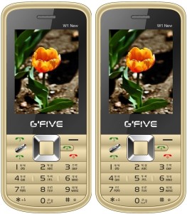 Gfive W1 New Combo of Two Mobiles(Gold : Gold)
