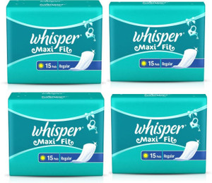 Whisper maxi fit regular 15 pads store