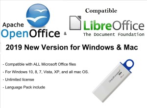 Compatible ApacheOpen Office & Libre Office 2019 New Version for MicrosoftWindows & MacOS X (16 GB Pendrive)(1)