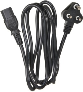 DGCAM DGMPC001 1 m Power Cord(Compatible with Computer, Black, One Cable)