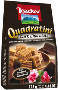LOACKER Quadratini Dark Chocolate - Italy Wafers