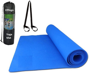 effingo EVA Yoga Mat with Carry Bag Strap for Exercise and Fitness Blue 3.5 mm Yoga Mat Buy effingo EVA Yoga Mat with Carry Bag Strap for