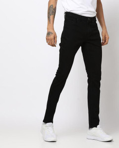 Black fitted 2025 jeans mens