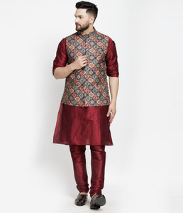 BENSTOKE Men Kurta Churidar Ethnic Jacket Set Buy BENSTOKE Men Kurta Churidar Ethnic Jacket Set Online at Best Prices in India Flipkart