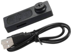PAROXYSM Spy Button Camera With HD Hidden 480 P Audio Video
