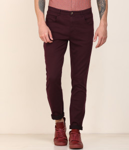 Maroon Mens Jeans - Buy Maroon Mens 