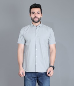 5TH ANFOLD Men Solid Formal Grey Shirt - Buy 5TH ANFOLD Men Solid Formal  Grey Shirt Online at Best Prices in India