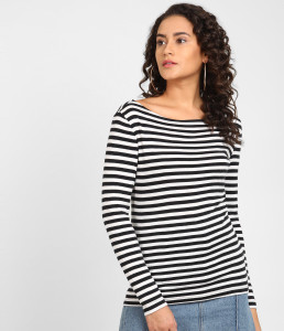 Gap black and store white striped shirt