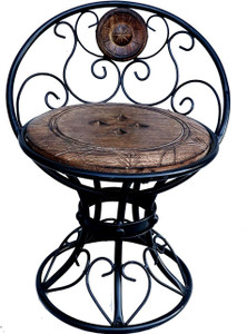Simple iron best sale chair