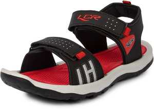 Buy LANCER Men Black Red Sandals Online at Best Price