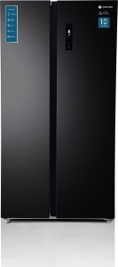 Motorola 592 L Frost Free Side by Side Refrigerator(Premium Black, 592HSMTB)
