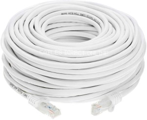 LEO FILMS networking cable 10 m LAN Cable(Compatible with laptop, wifi router, White, One Cable)