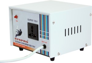 Syspro Ranger 220V to 110V Voltage Converter Step Down Converter (2000w) for US appliances Used in India Converter(WHITE and blue)