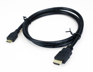 LEO FILMS HDMI-MINI-M/M-1.8M-High Speed (Black Gold) 1.8 m HDMI Cable 1 A 1.8 m HDMI Cable(Compatible with TV, camera, Black)