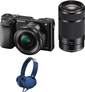 SONY Alpha ILCE-6000Y (With Headphone) Mirrorless Camera Body with 