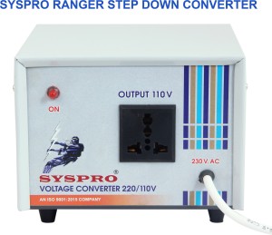 Syspro Ranger 220V to 110V Voltage Converter Step Down Converter (1000w) for US appliances Used in India VOLTAGE CONVERTER(White)