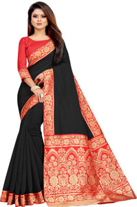 TreegoArt Fashion Damen Chanderi Traditioneller Designer Saree Mit Unstitched Bluse Piece TreegoArt Fashion Damen Chanderi Traditioneller Designer Saree Mit Unstitched Bluse Piece