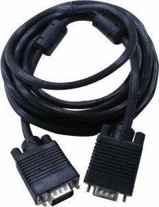 HIFOCUS HF-VGA10 10 m VGA Cable(Compatible with Computer, Black, One Cable)