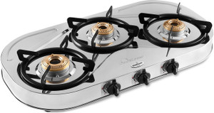 Sunflame LPG STOVE SHAKTI STAR 3B Stainless Steel Manual Gas Stove Price in India Buy Sunflame LPG STOVE SHAKTI STAR 3B Stainless Steel Manual Gas Stove online at Flipkart