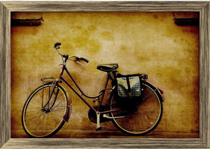 Vintage bicycle store wall art