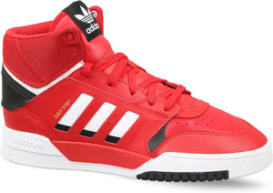 Orange adidas top high tops