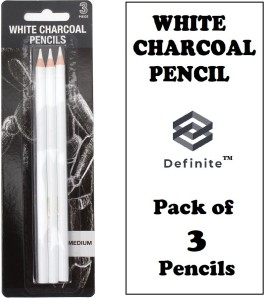 Definite White Color Charcoal Pencil for Expressive
