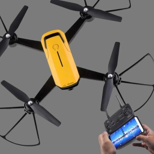 HASTEN 720 H-92 | 720P | Hi-Tech|Wi-Fi HD 720P |F.P.V. Dual Camera-YELLOW-Original|3D| Perfect Grip Drone with stability Drone