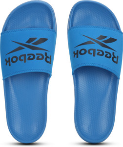 Reebok shop slippers blue