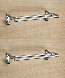 Garbnoire 2 FEET Stainless Steel Towel Rack WITH Towel Bar Bathroom Towel Rod Holder Wall Mounted Hand Towel Rail for Kitchen and Washroom Towel Hanger Towel Stand