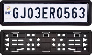 Automatic licence shop plate cover