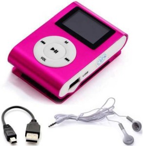 UPROKT Portable mp3 player with stylish design and superior sound quality mp3 player with in built memory card slot 32 GB MP4 Player(Pink, 2.4 Display)