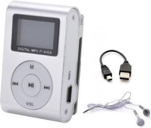 UPROKT 2019 High Quality Mini Rechargeable Shuffle MP3 Player Portable music player 32 GB 32 GB MP4 Player(Silver, 2.4 Display)