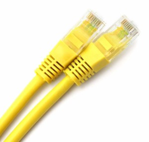 Sonii CAT5E RJ45 LAN Ethernet Network Patch Cable 1.5M 4.5ft - Yellow 1.5 m LAN Cable(Compatible with Desktops, Laptops, TV, Modem, Yellow, Pack of: 2)