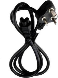 ATEKT 3 Pin Power Cable 1.5 m Power Cord (Compatible with LAPTOP CHARGER, Black, One Cable) 1.5 m Power Cord(Compatible with LAPTOP, Black, One Cable)