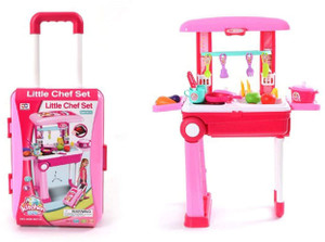 Foldable kitchen best sale set toy