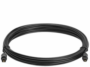 Hybite Toslink Digital Fiber Optical Cable (Black) (1.5 Meters) 1.5 m Fiber Optical Cable(Compatible with computer, Black)