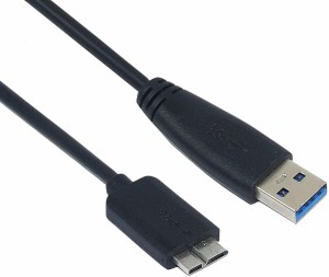 Everyonic USB 3.0 Type A Male Micro B Cable for Hard Disk Drive WD (45cm-1.5ft/, Black) 0.45 m HDMI Cable(Compatible with Mobile, Black)