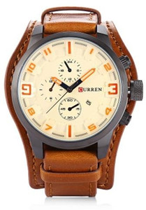 Curren CR 8225 Analog Watch For Men Buy Curren CR 8225 Analog Watch For Men CR 8225 White Brown Online at Best Prices in India Flipkart