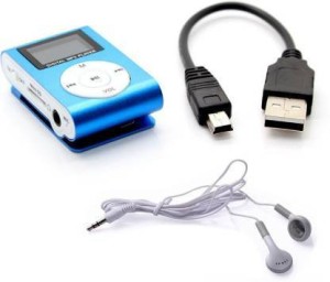 UPROKT New Stylish Mirror Portable MP3 Player Mini Clip MP3 Player Walkman Sport Mp3 Music 32 GB MP3 Player(Blue, 1 Display)