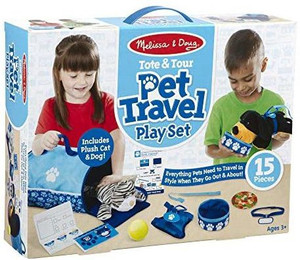 MELISSA DOUG Tote Tour Pet Travel Play Set 10.5 inch Tote