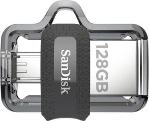 SanDisk SDDD3-128G-I35 128 GB OTG Drive(Black, Type A to Micro USB)
