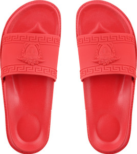 Versace flip flops red new arrivals
